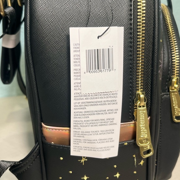 WDW 50TH ANNIVERSARY Collection Matte Black & Rose Gold Castle Mini Backpack - Picture 4 of 10